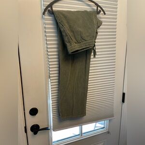 EMPYRE  Green Corduroy skater  Pants hippie vibe drawstring XL